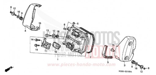 ZYLINDERKOPFDECKEL (VORNE) VT125CY de 2000